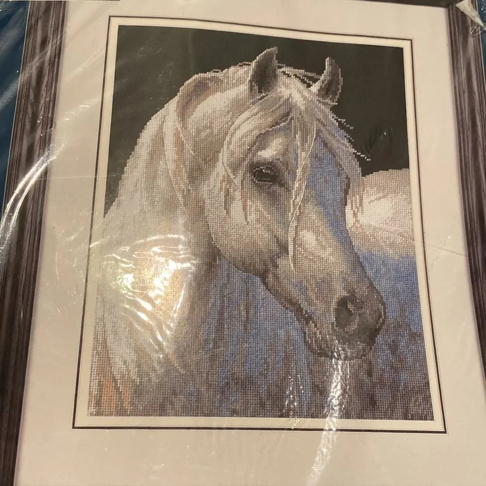 Sunset Needlepoint Kit - Gentle Strength - White Horse Design